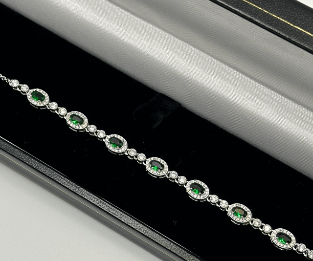CZ Diamond Oval Bracelet