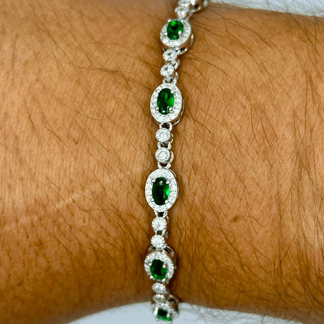 CZ Diamond Oval Bracelet
