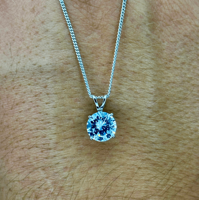 CZ Diamond 1.0ct Size Necklace