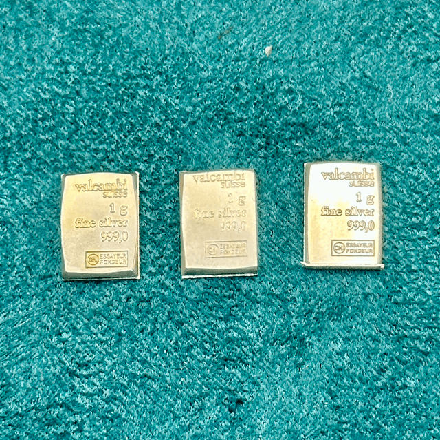 Valcambi Fine 1g Fine Silver Bullion Bar