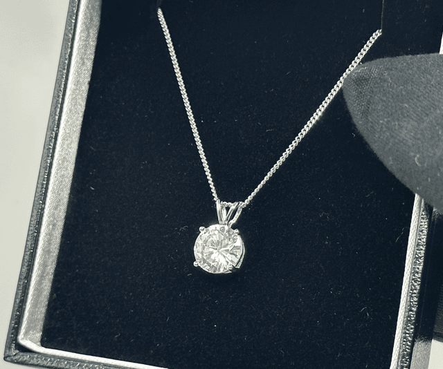 CZ Diamond 1.0ct Size Necklace