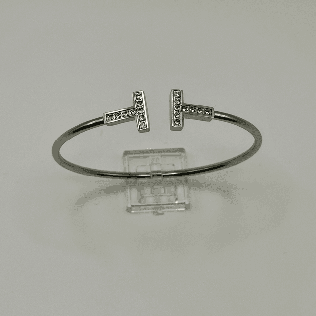 7 Inch 17cm CZ T Bangle