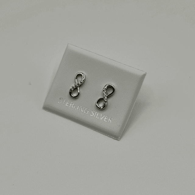 CZ Diamond Infinity Earrings